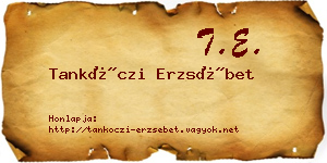 Tankóczi Erzsébet névjegykártya